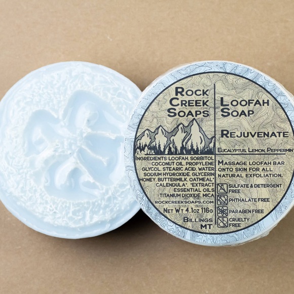 Rejuvenate Loofah Soap (Eucalyptus, Peppermint & Lemon) - Picture 3 of 5